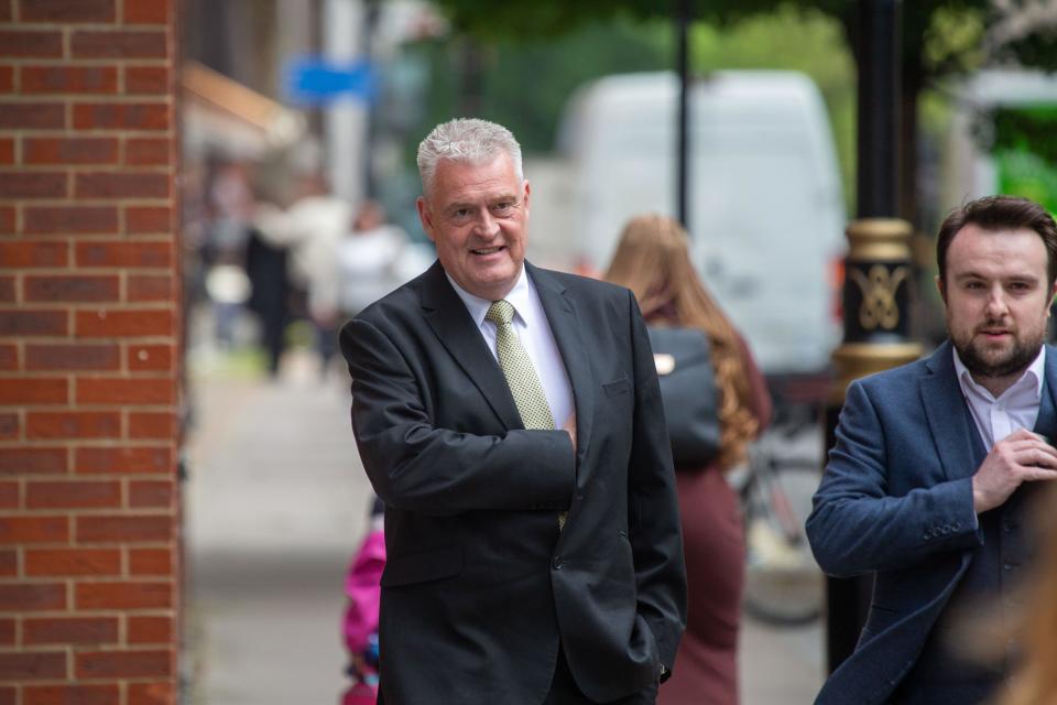 London, England, UK. 17th May, 2023. Conservative Party Deputy Chairman LEE ANDERSON arrives National Conservatism Conference ahead of making closing keynote speech. (Credit Image: © Tayfun Salci/ZUMA Press Wire) EDITORIAL USAGE ONLY! Not for Commercial USAGE!