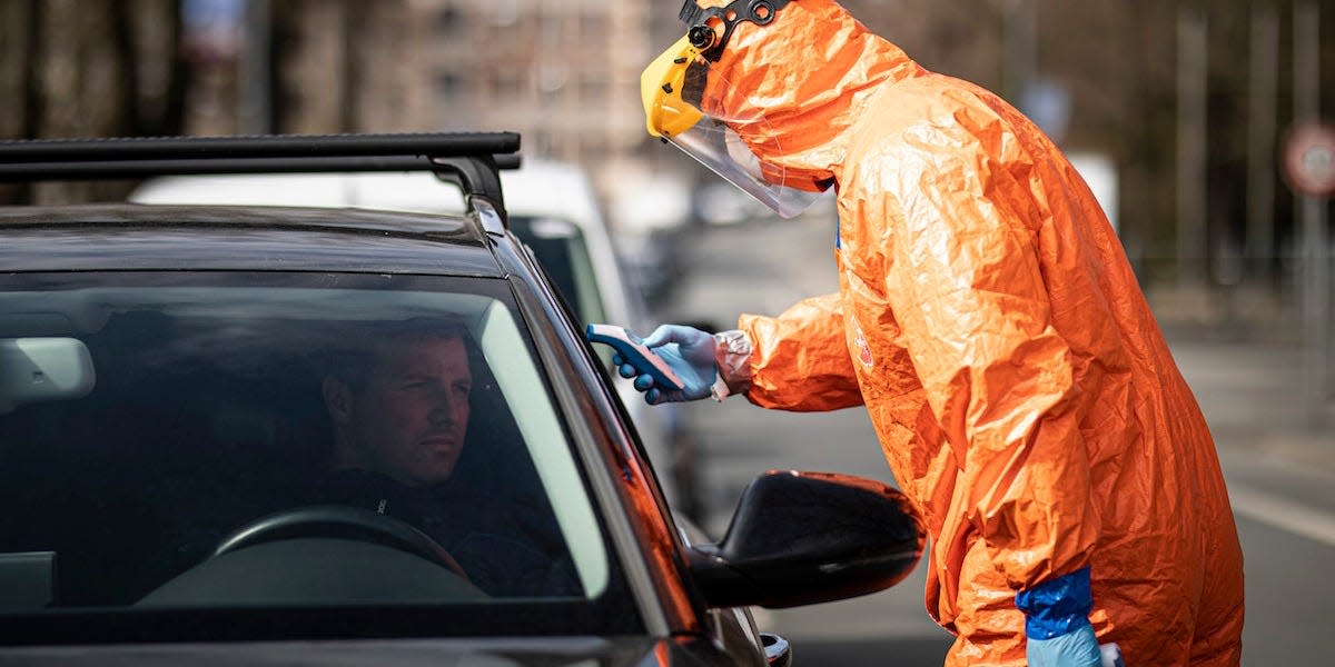 Coronavirus test Germany Poland border