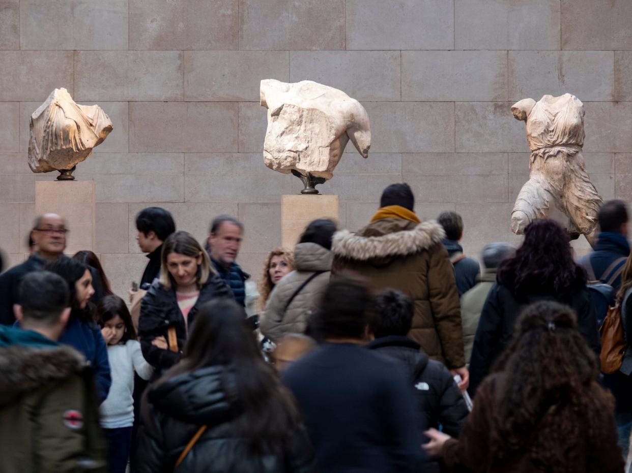 Parthenon Marbles at the British Museum in London