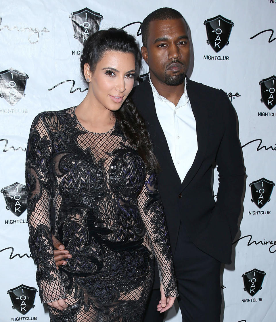 Kanye West y Kim Kardashian