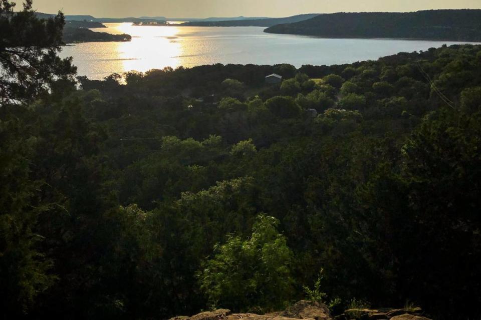 A view of the lake from Possum Kingdom State Park in Palo Pinto County. Possum Kingdom Lake has over 300 miles of shoreline and many scenic coves.
