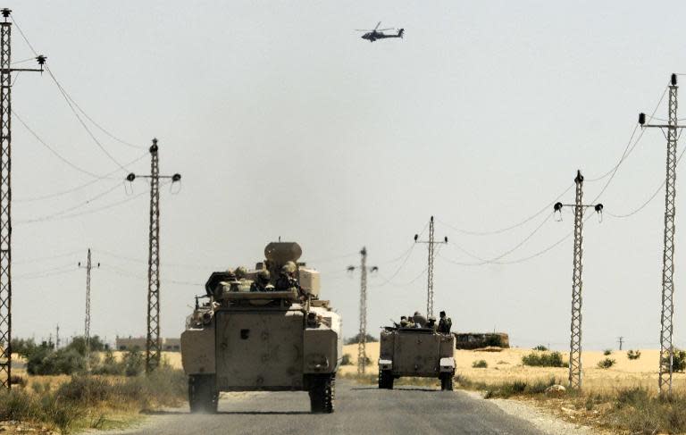 Egyptian soldiers regularly come under attack in the Sinai Peninsuala, where jihadists linked to the Islamic State group are waging a bloody insurgency