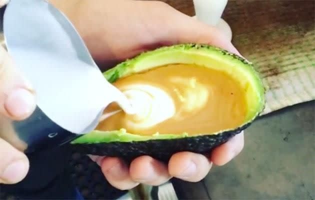 A video of the Avolatte has divided the internet. Photo: Instagram