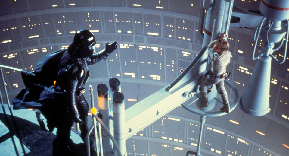 Darth Vader and Luke Skywalker in The Empire Strikes Back