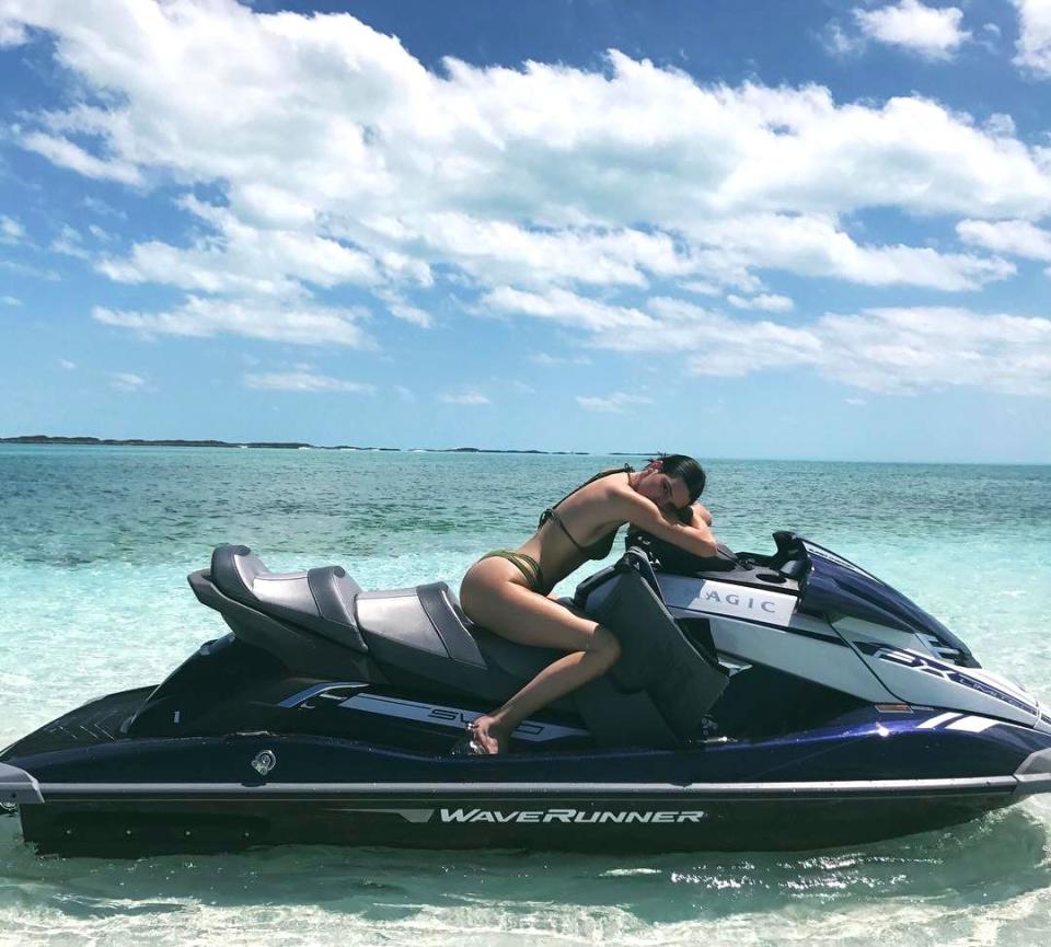 <p>Why turn on the jet ski when you can just lounge/sleep/pose for a gram on it? </p>