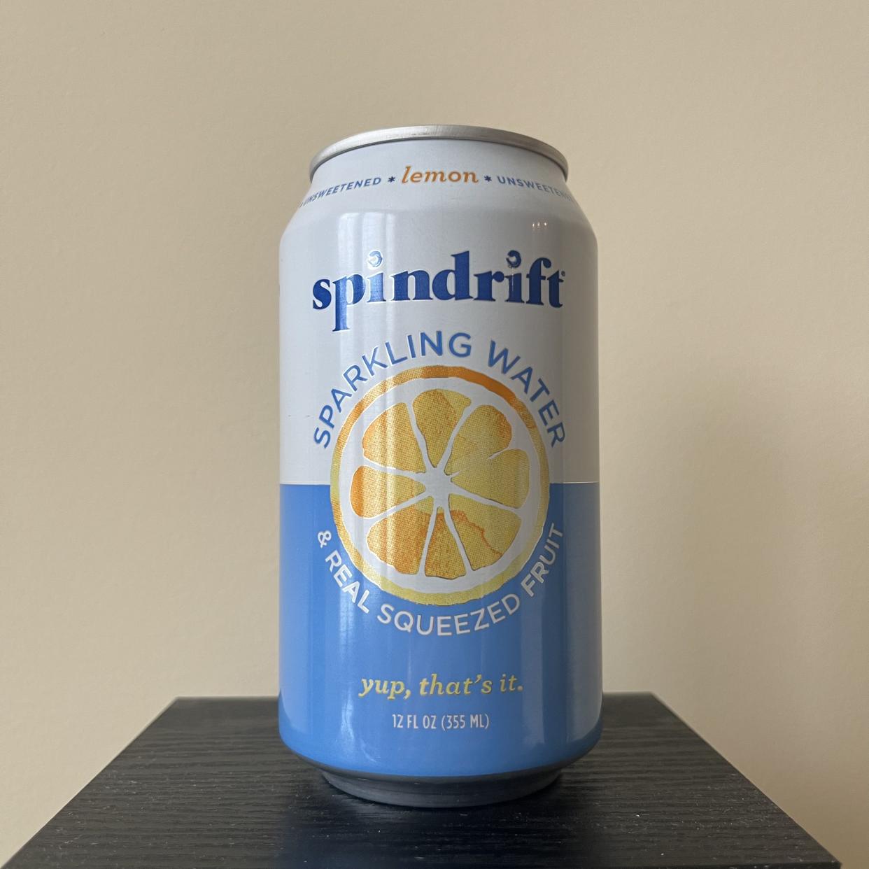 a can of spindrift lemon