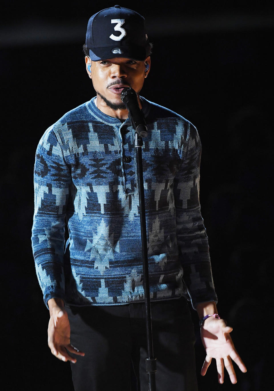 Chance the Rapper performs onstage during The 59th Grammy Awards