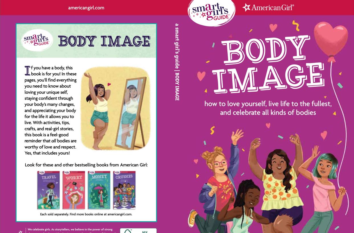 The cover and back of American Girl's recent Smart Girl's Guide book.