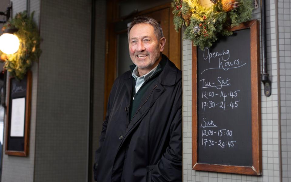 Graham Gooch in Fitzrovia, London to be interviewed by Telegraph Sport