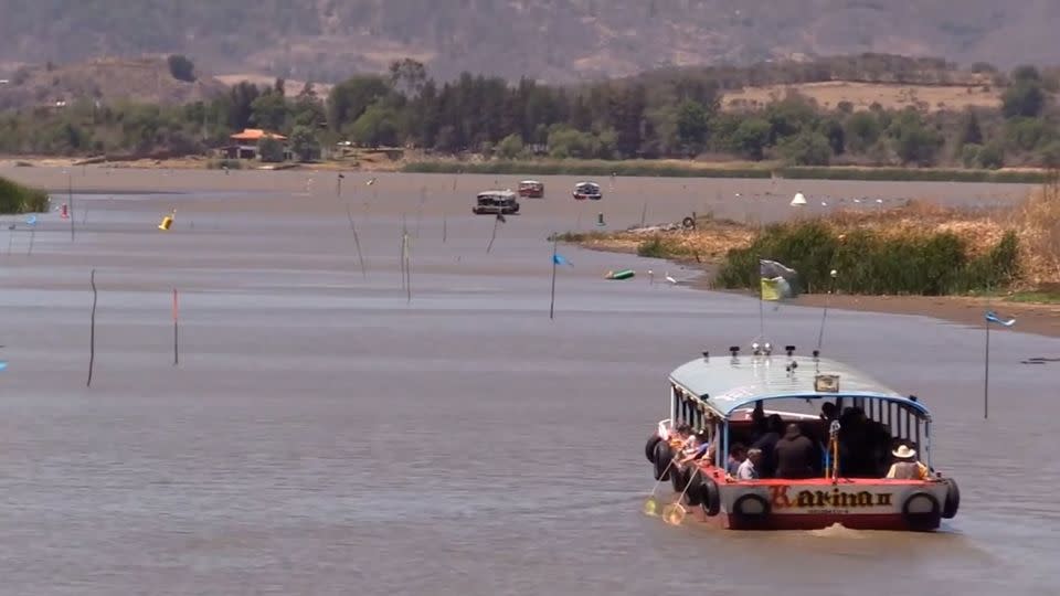 Lake Patzcuaro, as seen in a video from the government of Patzcuaro. - Goverment of Patzcuaro