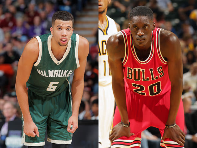 Michael Carter-Williams and Tony Snell. (Getty Images)