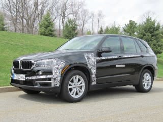 BMW X5 e-Drive plug-in hybrid prototype, test drive, Woodcliff Lake, NJ, April 2014