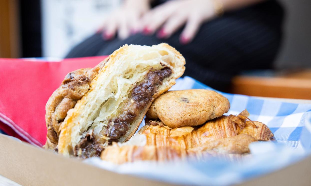 <span>A magnificent melange? Le crookie from Tonton bakery in Surry Hills.</span><span>Photograph: Blake Sharp-Wiggins/The Guardian</span>