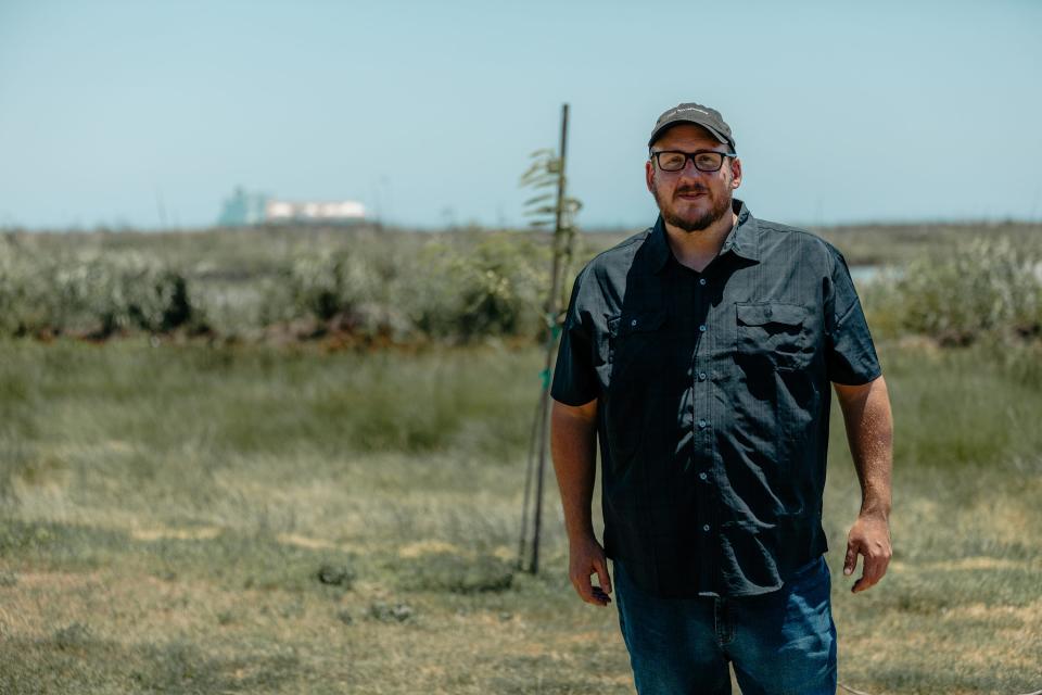 James Hiatt with the Louisiana Bucket Brigade wants southwest Louisiana to move away from the petrochemical plants and toward renewable energy.