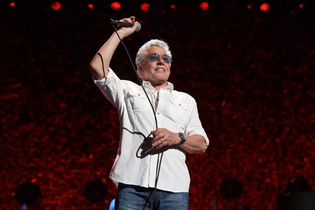 Roger Daltrey of The Who performs onstage during The Who Hits Back! Tour on May 03, 2022 at Moody Center in Austin, Texas.  - Credit: Rick Kern/Getty Images