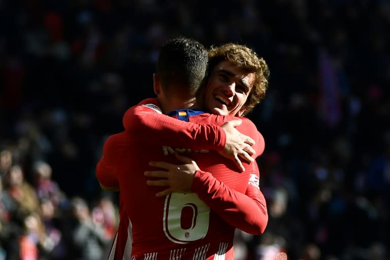 Griezmann's penalty fired Atletico to victory over Levante