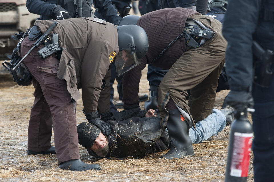 Some protesters left of their own volition during crackdowns, while authorities handcuffed dozens of others who&rsquo;d ignored orders to disperse.