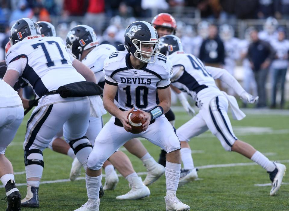 Carey vs. Coldwater in the DVI state championship game at Tom Benson Hall of Fame Stadium on Saturday, Dec. 4, 2021. 