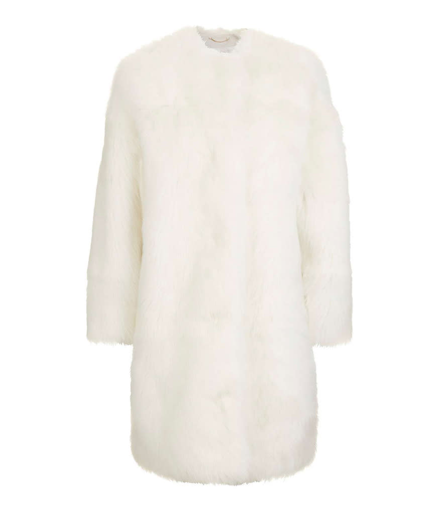 Topshop Collarless Toscana Coat