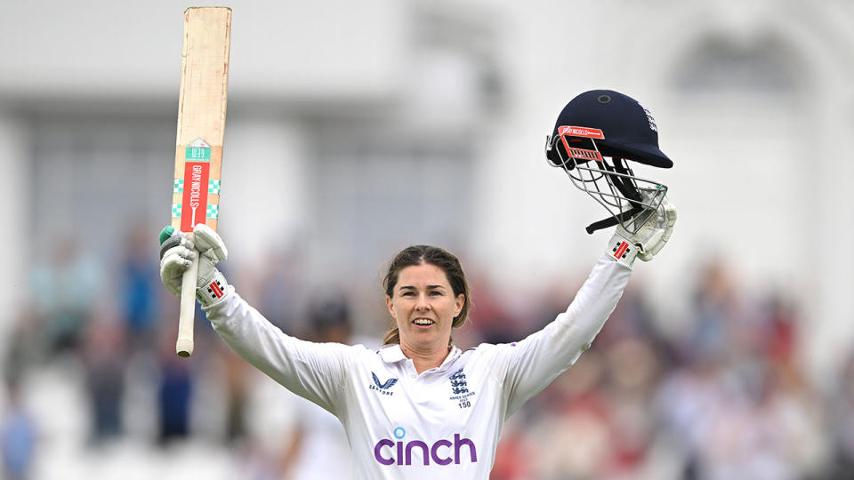 Seen here, Tammy Beaumont in the Women's Ashes.