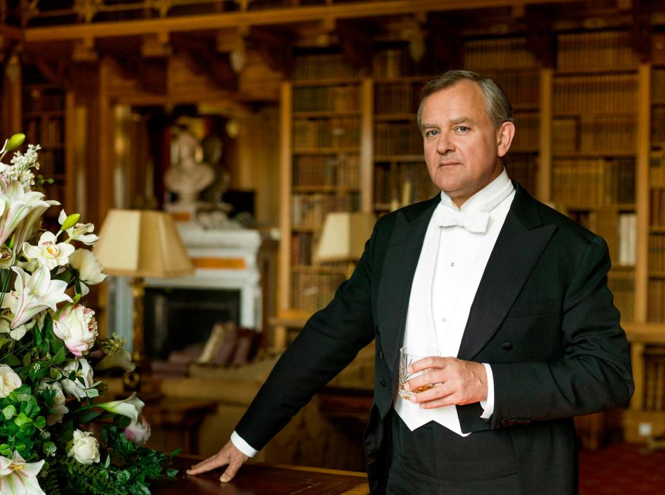 Aristocrat: Hugh Bonneville is seen portraying Lord Grantham, Robert Crawley (PA)