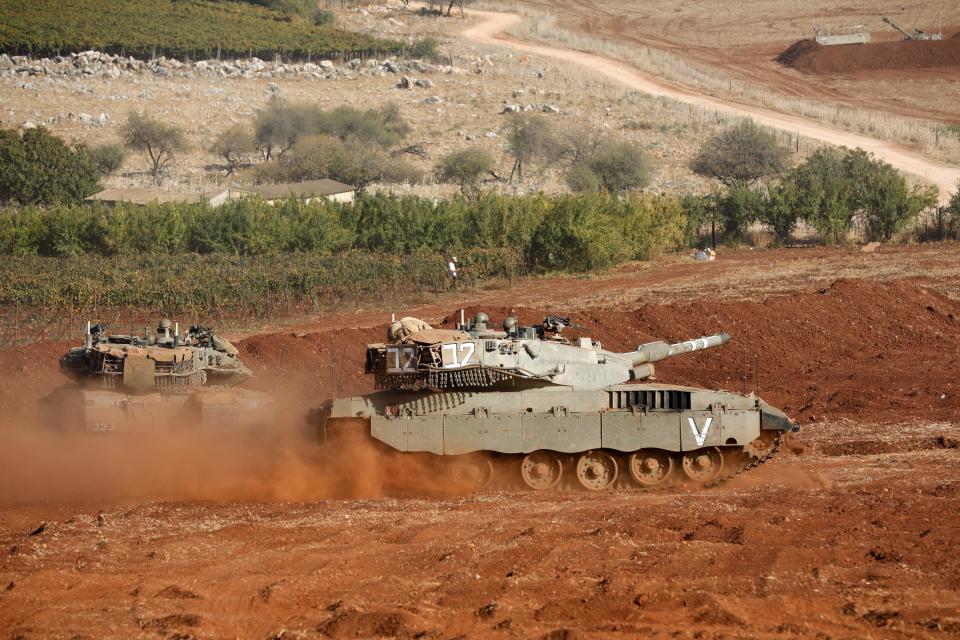 Israeli Merkava tanks 