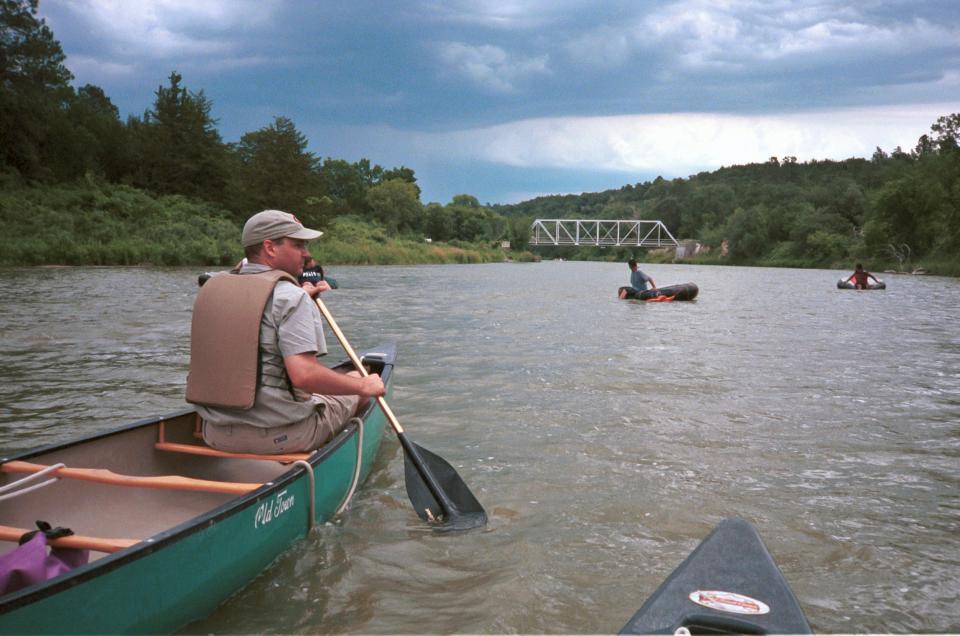 The scenic Niobrara River in northern Nebraska.