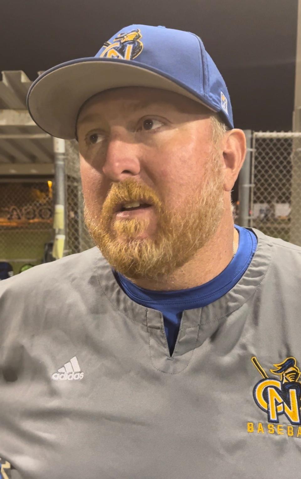 Cardinal Newman pitching coach Zach Miner, a former MLB pitcher, said Blake Anderson got stronger as the game progressed.