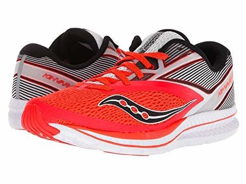 &ldquo;<strong><a href="https://www.zappos.com/p/saucony-kinvara-9-vizi-red-white/product/9250867/color/726292" target="_blank" rel="noopener noreferrer">Saucony Kinvara</a></strong> shoes have been my favorite type of shoe for the past three to four years,&rdquo; says Julie Knaus, a massage therapist. Knaus has completed six marathons in the past seven years while dabbling in long distance triathlons. &ldquo;They&rsquo;re lightweight and comfortable for long distances,&rdquo; she says. This shoe&rsquo;s most recent design, the <strong><a href="https://www.zappos.com/p/saucony-kinvara-9-vizi-red-white/product/9250867/color/726292" target="_blank" rel="noopener noreferrer">Kinvara 9</a></strong>, boasts firm cushioning and comes in nine different color combinations.