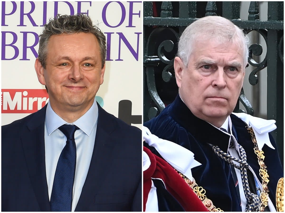 Michael Sheen, Prince Andrew (Getty)