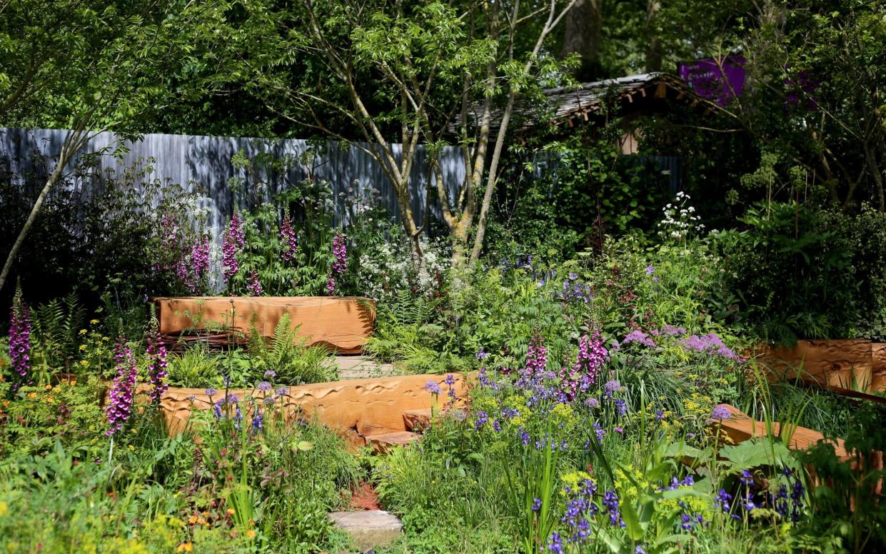 The Octavia Hill Garden by Blue Diamond with The National Trust, designed by Ann-Marie Powell - one of the main Show Gardens at the RHS Chelsea Flower Show 2024