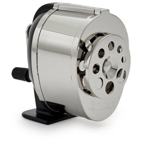 <p>Kids used to use pencils much more often, and so bringing your own pencil sharpener was a big advantage and sometimes essential. Kids today typically use mechanical sharpeners or really small ones, but years ago, they relied on these bulky manual sharpeners. </p>