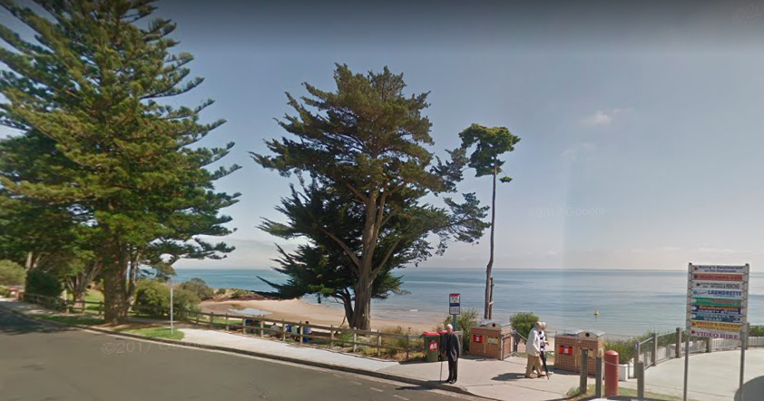 The death has rocked the seaside town of Cowes on Phillip Island. Source: Google Maps