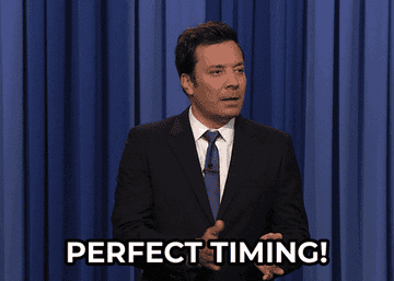 Jimmy Fallon talks about something that had "perfect timing" on "The Tonight Show"