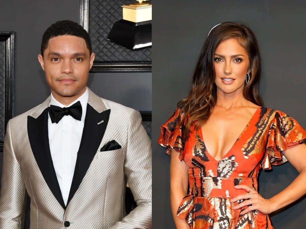 Trevor Noah and Minka Kelly appear to confirm relationship (Getty)