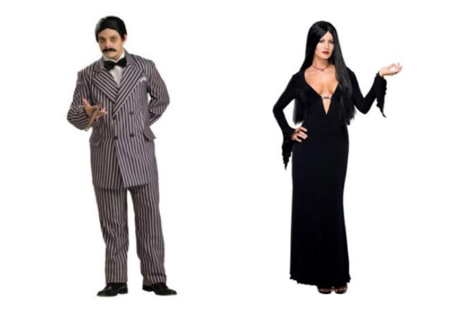 Morticia and Gomez The Addams Family Halloween Costumes