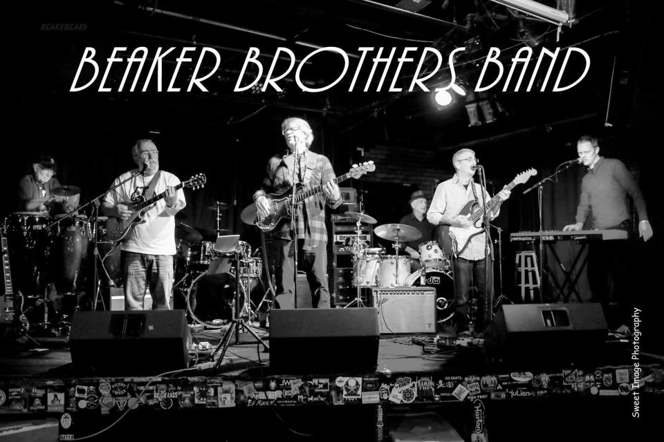 A portrait of the Beaker Brothers Band, who will perform at Summer of the Arts' Friday Night Concert series.