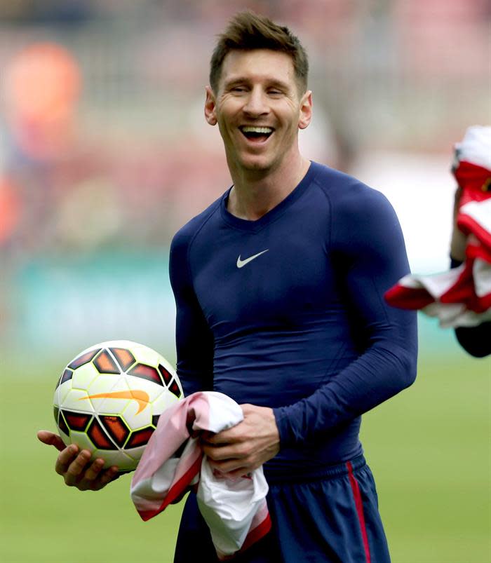 El delantero argentino del Barcelona, Lionel Messi, se casaría próximamente con su novia Antonella, según diarios españoles. Efe.
