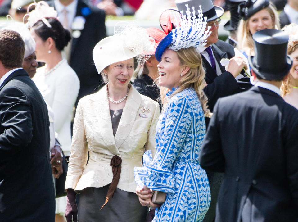 Autumn Phillips and Princess Anne