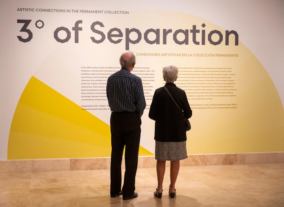 Three Degrees of Separation: Artistic Connections in the Permanent Collection, organized by Artis—Naples, The Baker Museum, April through fall 2023, first floor.