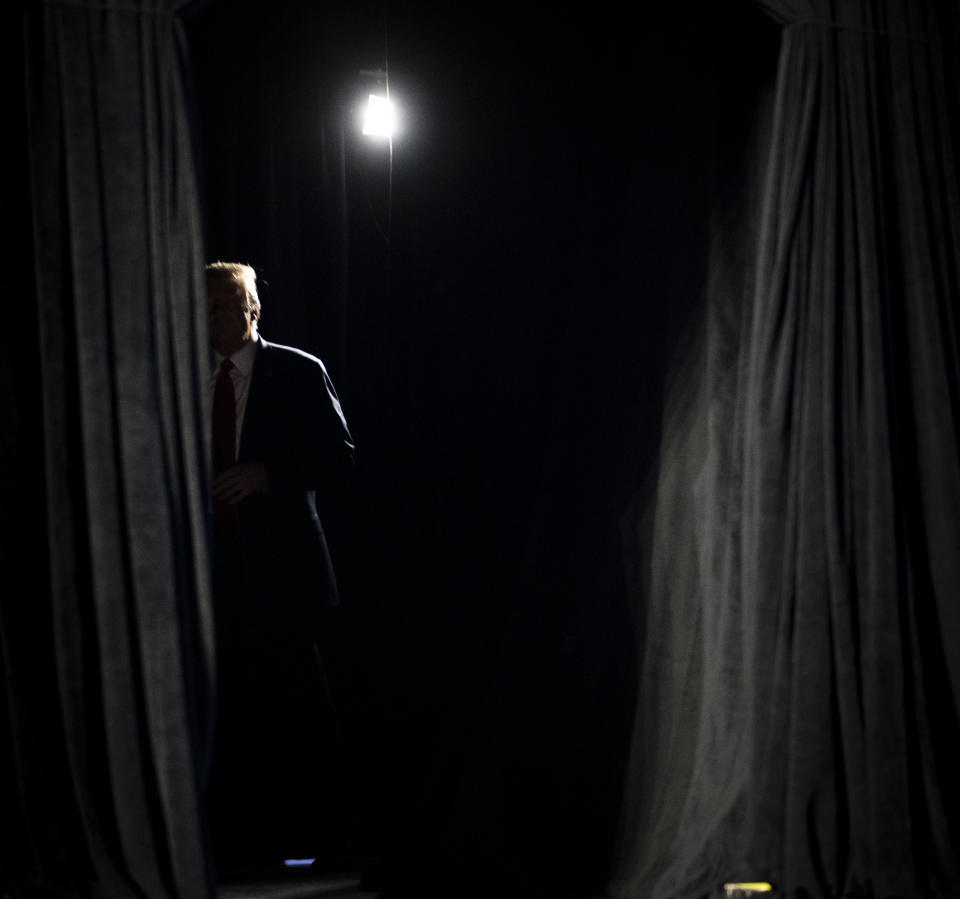 El presidente estadounidense, Donald Trump, durante un discurso en Phoenix, el 23 de junio de 2020. (Doug Mills/The New York Times)