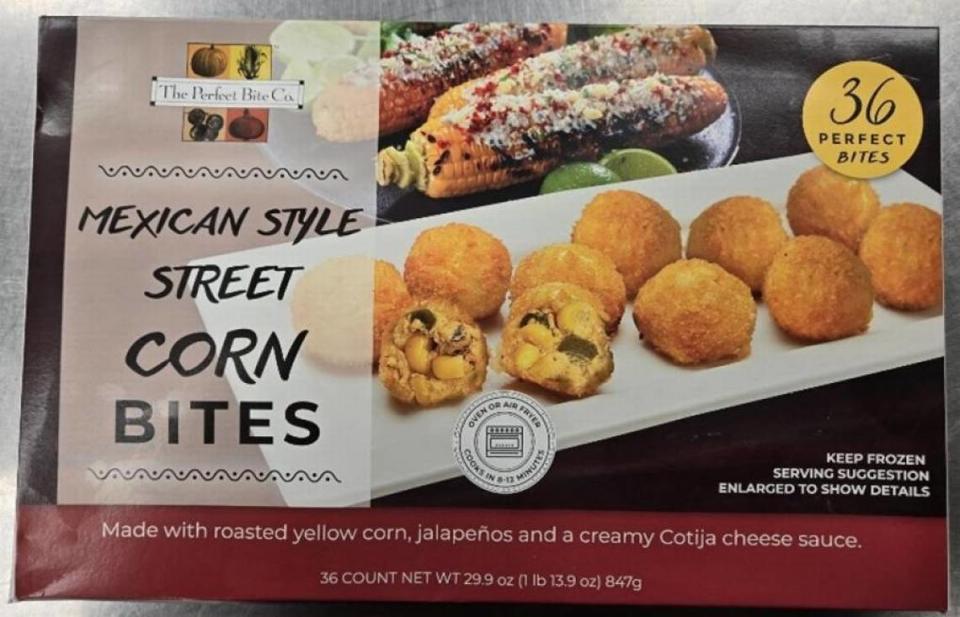 The Perfect Bite Co. Mexican Style Street Corn Bites sold at Costco.