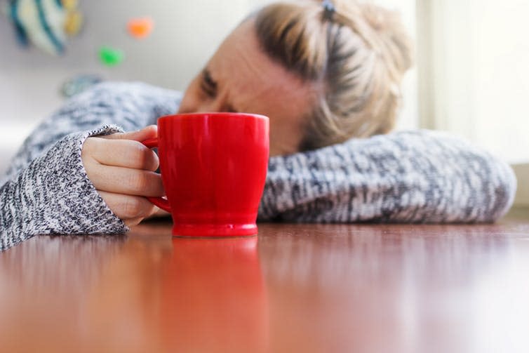 <span class="caption">When coffee doesn’t come through for you.</span> <span class="attribution"><a class="link " href="https://www.shutterstock.com/image-photo/depressed-woman-laying-on-desk-cup-540038569?src=0y64cIlZNI3UDiOv6CV4EQ-4-24" rel="nofollow noopener" target="_blank" data-ylk="slk:Shutterstock.;elm:context_link;itc:0;sec:content-canvas">Shutterstock.</a></span>