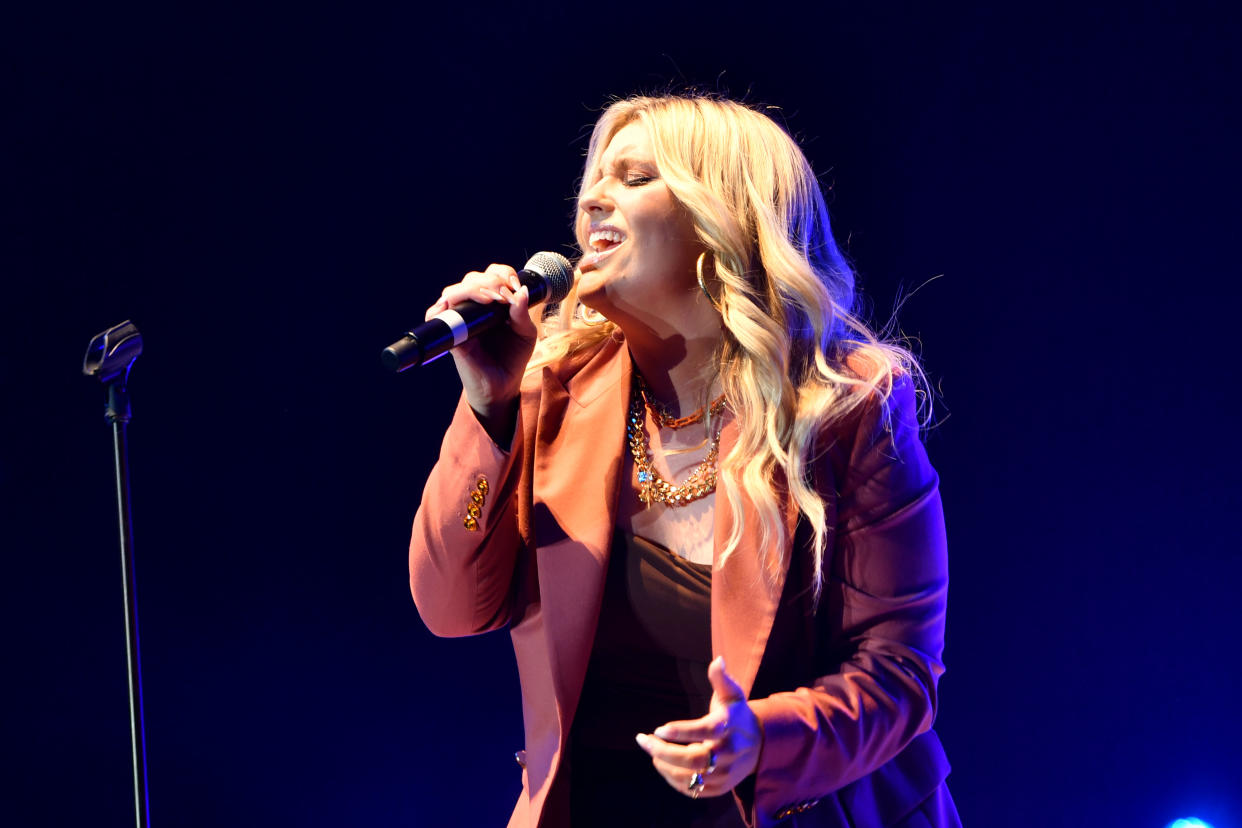 Ella Henderson performs during HITS Live 2021 in November. (Photo by Anthony Devlin/Getty Images for BAUER)