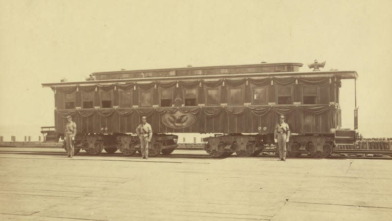 The United States in use as President Abraham Lincoln’s funeral car.