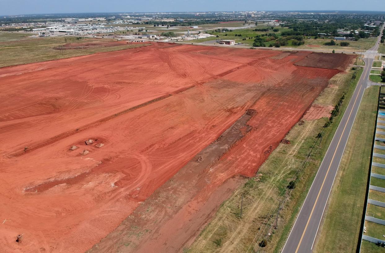 Site work is underway at SE 89 and Bryant Avenue where Locke Supply is planning to build a $150 million distribution center and headquarters.