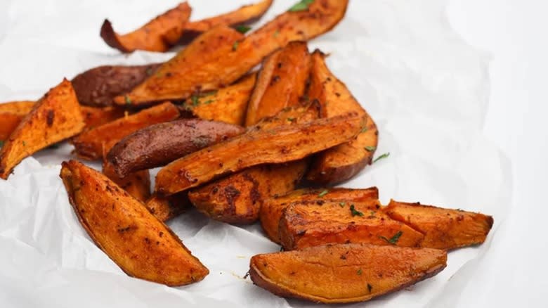 sweet potato fries with Cajun spices