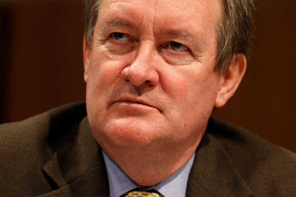 Senate Finance Committee member Sen. Mike Crapo (R-Idaho) listens to debate during a mark up session on the health care reform legislation on Capitol Hill September 24, 2009 in Washington, D.C.  (Photo by Chip Somodevilla/Getty Images)
