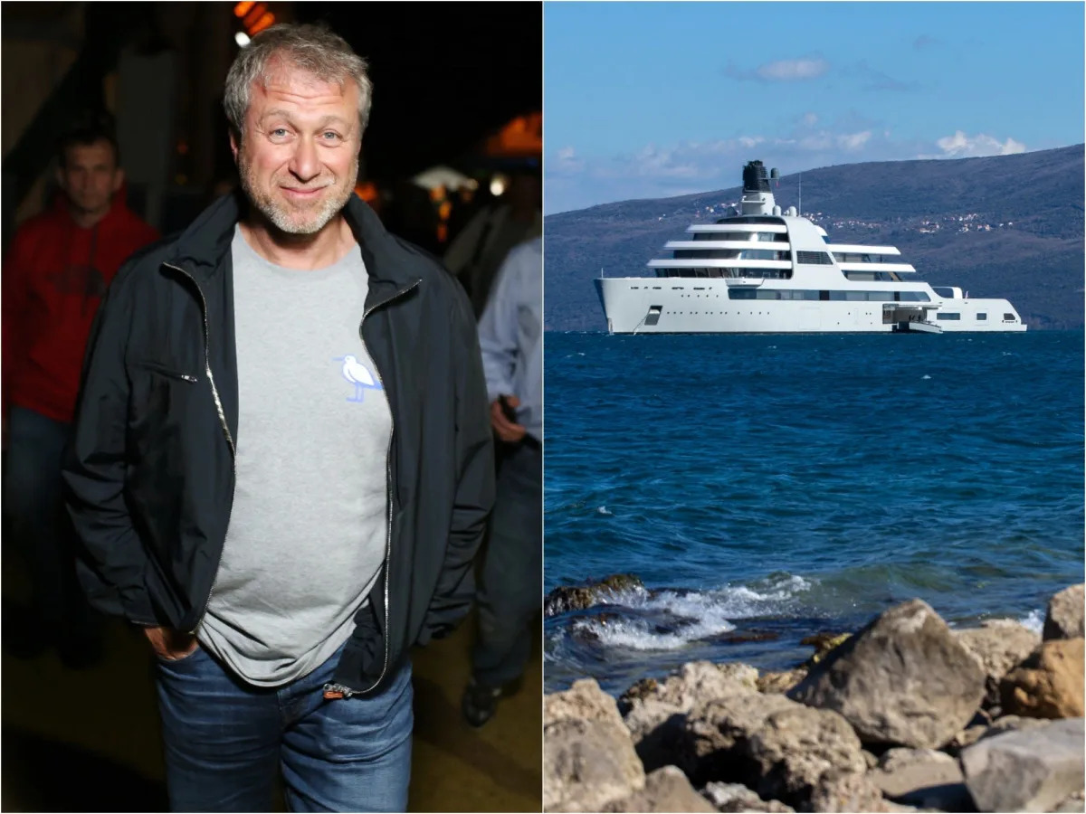 Sanctioned Russian oligarch Roman Abramovich's $600 million superyacht is cruisi..