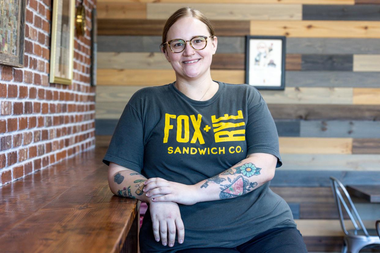 Co-owner Emily Godfrey is pictured Oct. 10 at Fox + Rye Sandwich Co. in Edmond.